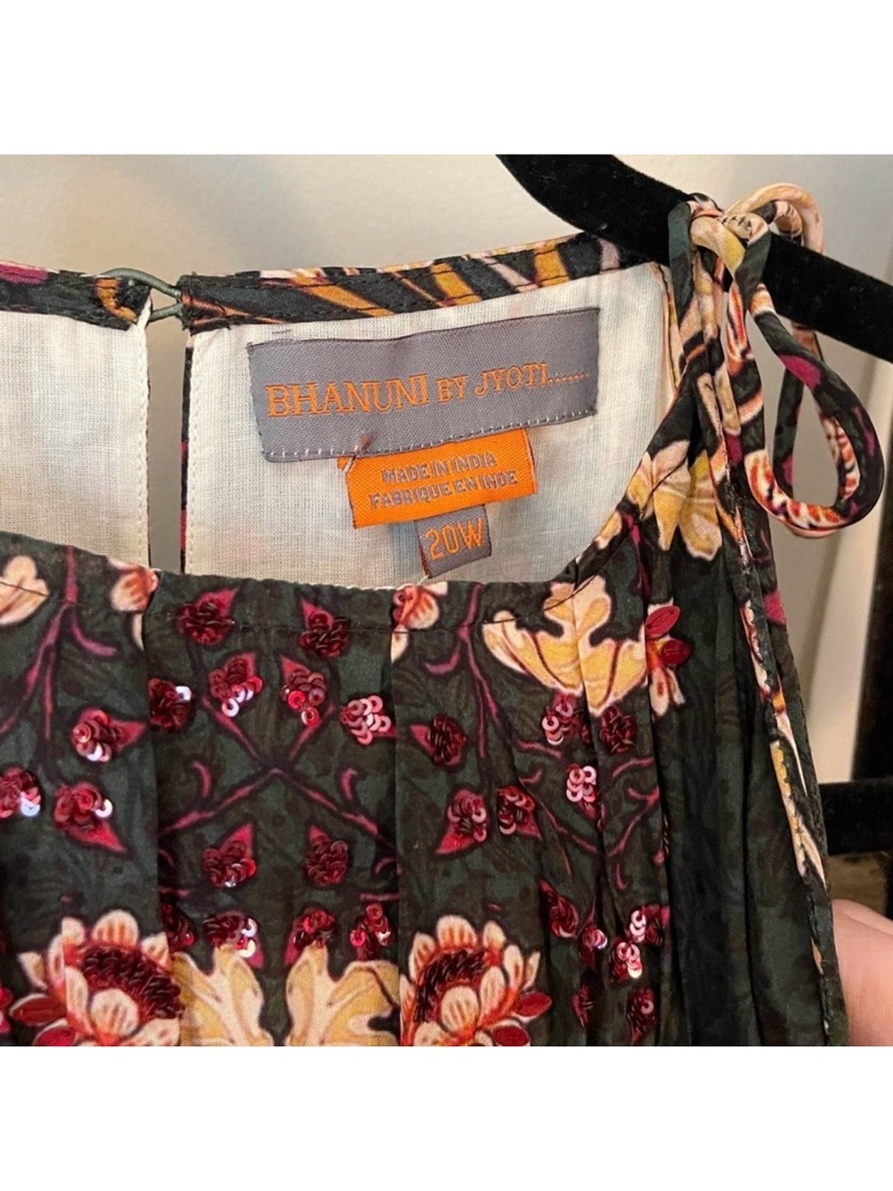 Anthropologie x Bhanuni by Jyoti Tiered Halter Midi Dress - Picture 3 of 5